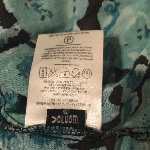 Volcom Skater Skirt Green/Black Floral Small - Picture 4 of 6